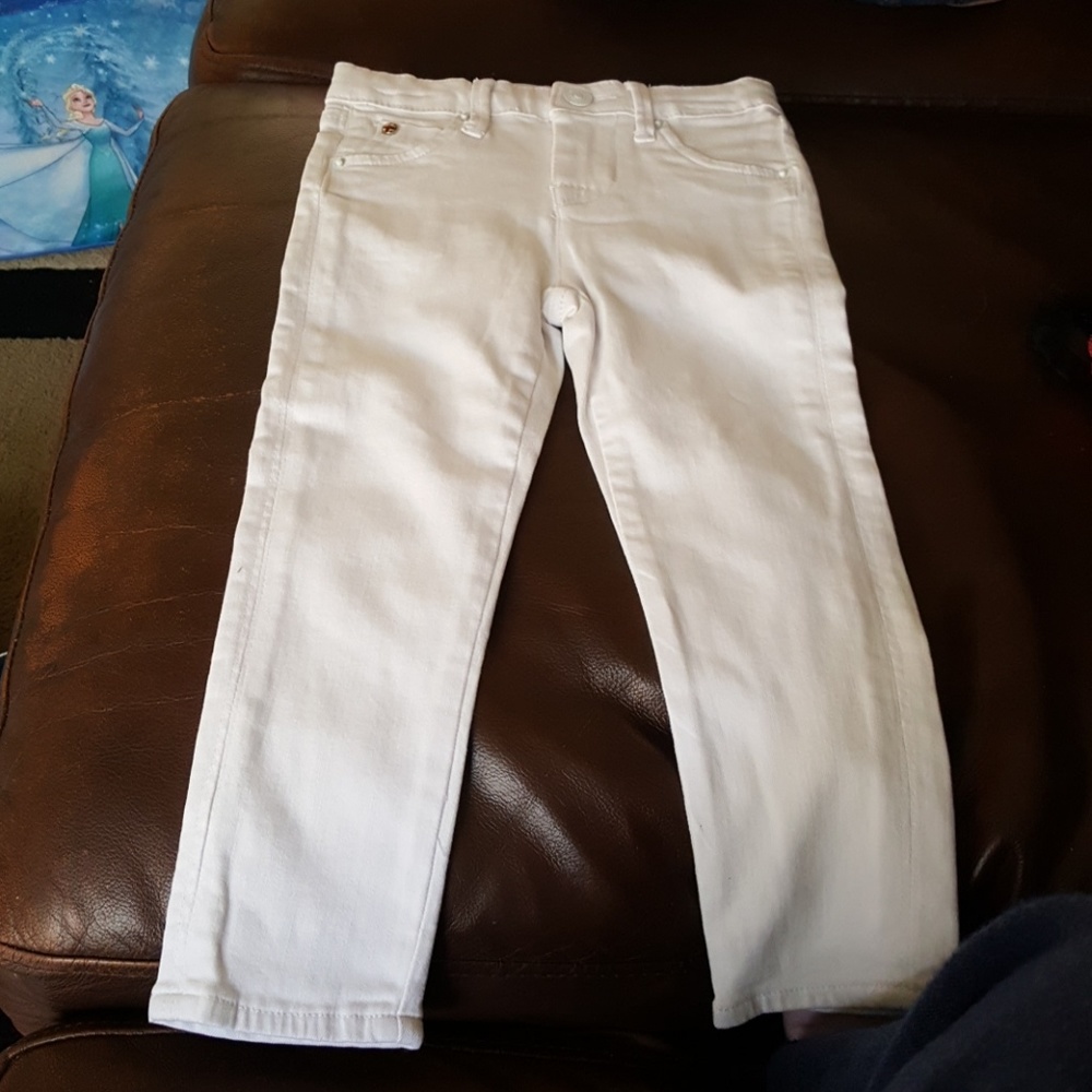 Hudson toddler girls white jeans